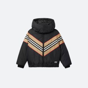 Stripe Panel Down-filled